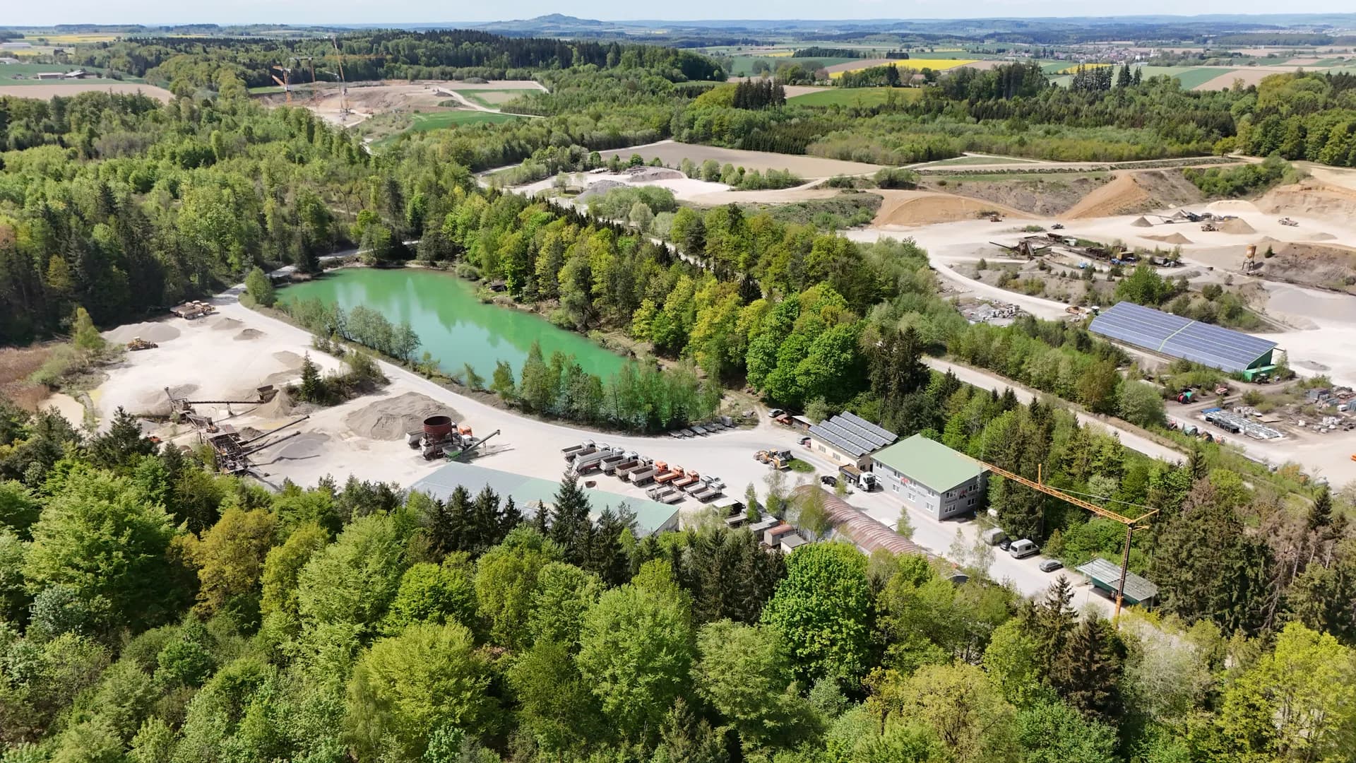 Luftaufnahme der Gebr. Maier Werke in Schemmerhofen