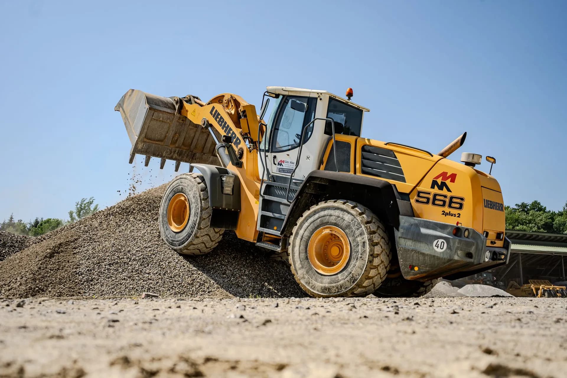 Liebherr Radlader im Einsatz